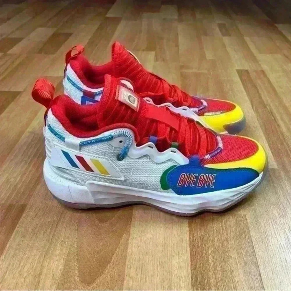 💰HUGE CLEARANCE SALE 💰 Adidas Dame 7 EXTPLY J LEGO Unisex Kids Basketball - Picture 11 of 13